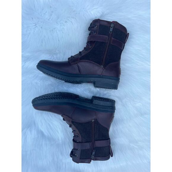 🆕 UGG Kesey Women's Brown Lace Up Ankle Booties Size 8.5 Waterproof Winter - Picture 3 of 9